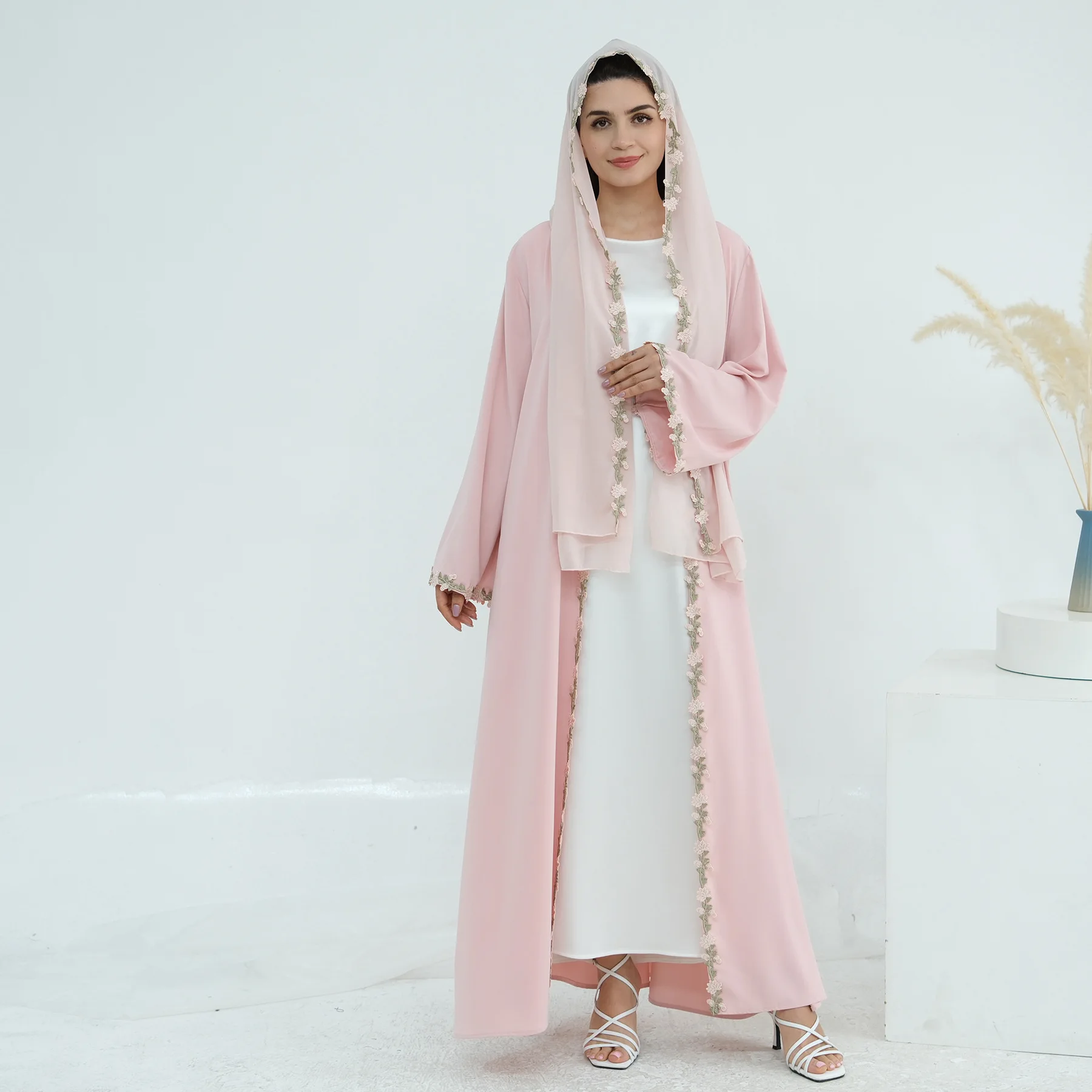 فستان حجاب إسلامي مطرز لرمضان، - مراجعة Embroidery Kebaya وسعره
