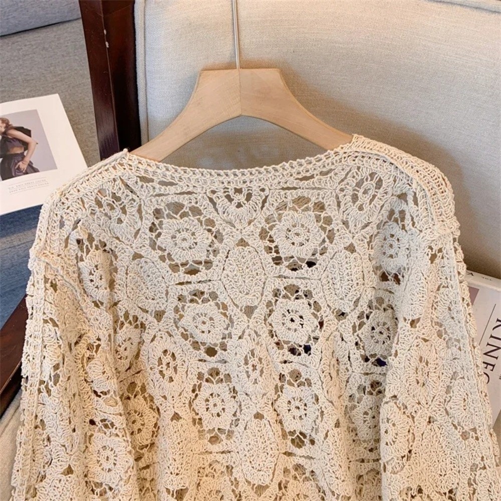 كارديجان نسائي أنيق بأكمام 3/4 - مراجعة Embroidery Online وسعره